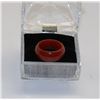 Image 1 : CARNELIAN STONE RING - APPROX SIZE 7.5