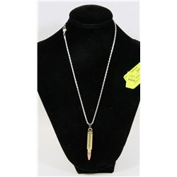 BULLET PENDANT ON CHAIN