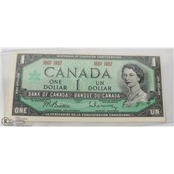 CANADIAN 1 DOLLAR CENTENNIAL  BANK NOTE