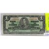 Image 1 : CANADIAN 1937 1 DOLLAR BILL
