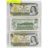 Image 1 : LOT OF 3- 1 DOLLAR BILLS