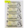 Image 1 : UNCUT SHEET OF CANADIAN 1 DOLLAR BILLS
