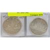 Image 1 : LOT OF 2 CANADIAN 1 DOLLAR COINS, 1957 AND 1965