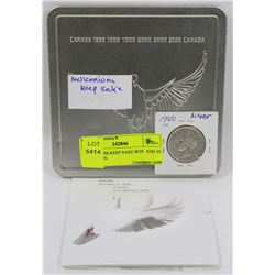 MILLENNIUM KEEP SAKE BOX  AND 50 CENT COIN