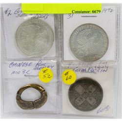 LOT OF 4 WORLD COINS