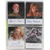 Image 1 : LOT OF 4 SIGNED GAME OF THRONES COLLECTOR CARDS