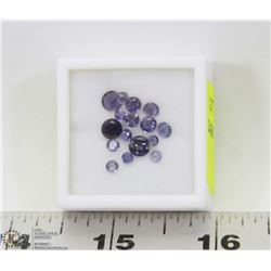 227) GENUINE IOLITES, 2.5-5MM ROUNDS, APPROX