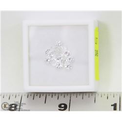 205) GENUINE COLORLESS QUARTZ, 3-4MM ROUNDS,