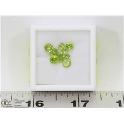295) GENUINE PERIDOTS, ROUNDS, APPROX 4 CTS
