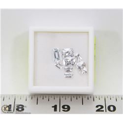 275) 8 CUBIC ZIRCONIA, RECTANGLE OCTAGONAL