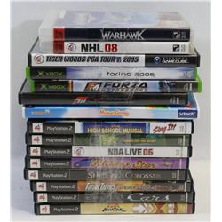 LOT OF VIDEO GAMES INCL PLAYSTATION 2 AND ASST.