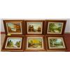 Image 1 : LOT OF 6 ORIGINAL OIL PAINTINGS