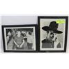 Image 1 : LOT OF 2 VINTAGE PICTURES, FRAMED, JOHN WAYNE,