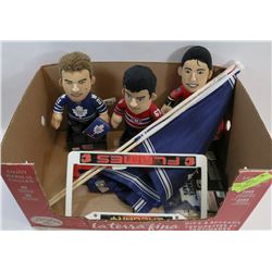 BOX OF MIXED HOCKEY COLLECTIBLES
