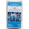 Image 1 : 25 STRING BLUE TWINKLING LED ICICLE LIGHT SET