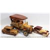 Image 1 : SET OF 3  ANTIQUE WOODEN CARS, HERITAGE PARK