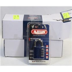 LOT OF 12  ABUS 4 DIAL COMBO LOCKS
