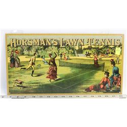 RETRO STYLE HORSMANS LAWN TENNIS METAL SIGN