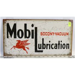 RETRO STYLE MOBIL LUBRICATION METAL SIGN