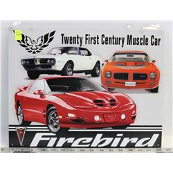 PONTIAC FIREBIRD METAL SIGN