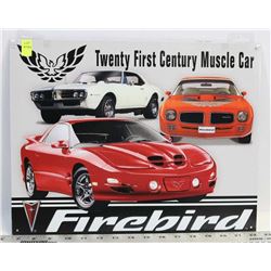 PONTIAC FIREBIRD METAL SIGN