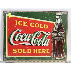 RETRO STYLE COCA COLA METAL SIGN