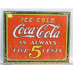 RETRO STYLE COCA COLA METAL SIGN