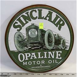 RETRO STYLE ROUND SINCLAIR MOTOR OIL METAL SIGN