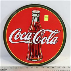 RETRO STYLE COCA COLA ROUND METAL SIGN