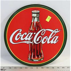 RETRO STYLE COCA COLA ROUND METAL SIGN