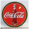 Image 1 : RETRO STYLE COCA COLA ROUND METAL SIGN