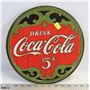 Image 1 : RETRO STYLE COCA COLA ROUND METAL SIGN