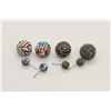 Image 1 : 2 PAIRS OF NEW "DOUBLE THE FUN" SPARKLE BALLS STUD