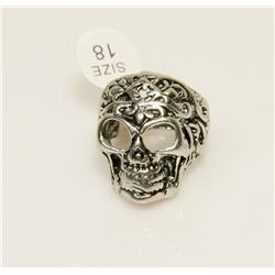 NEW GOTHIC SKULL BIKER RING SIZE: 8