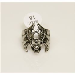 NEW GOTHIC SKULL BIKER RING SIZE: 8
