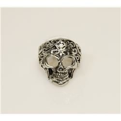 NEW GOTHIC SKULL BIKER RING SIZE: 9