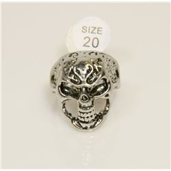 NEW GOTHIC SKULL BIKER RING SIZE: 10