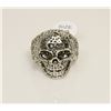 Image 1 : NEW GOTHIC SKULL BIKER RING SIZE: 10