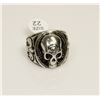 Image 1 : NEW GOTHIC SKULL BIKER RING SIZE: 12