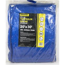 NEW UTILITY 20' X 30' UTILITY TARPAULIN