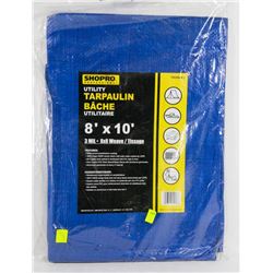 NEW UTILITY 8' X 10' UTILITY TARPAULIN