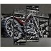 Image 1 : NEW 4PC MODULAR CANVAS ONLY MOTORCYCLE PRINT