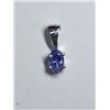 Image 1 : 6) STERLING SILVER TANZANITE PENDANT