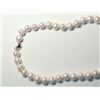 Image 3 : 7) STERLING SILVER FRESHWATER PEARL NECKLACE