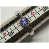 Image 1 : 19) STERLING SILVER TANZANITE RING