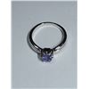 Image 2 : 19) STERLING SILVER TANZANITE RING