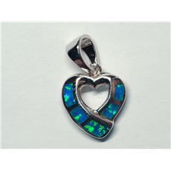 20) STERLING SILVER OPALITE PENDANT