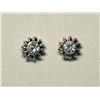 Image 1 : 24) STERLING SILVER CUBIC ZIRCONIA EARRINGS