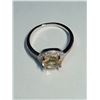 Image 2 : 28) STERLING SILVER CITRINE CUBIC ZIRCONIA RING