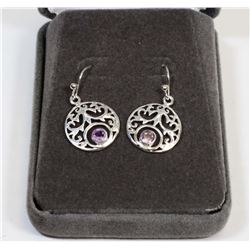 29) STERLING SILVER GEMSTONE EARRINGS